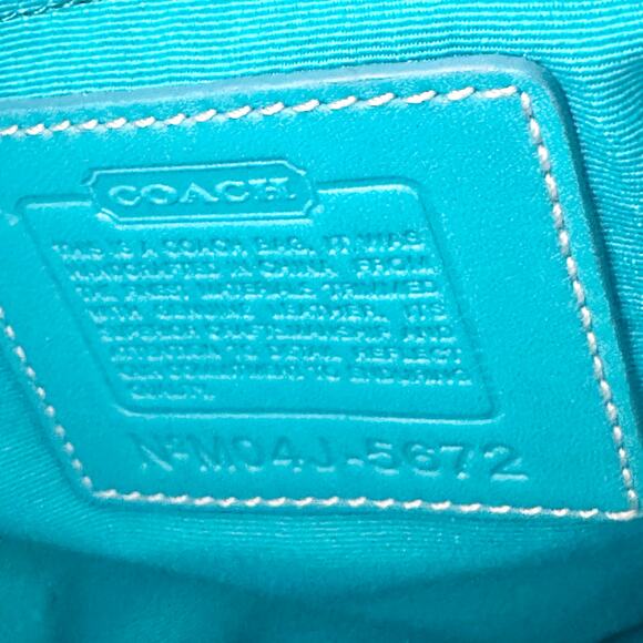 Coach Signature Multicolored Rainbow Scribble Cargo Double Pocket Crossbody Bag - Picture 11 of 12